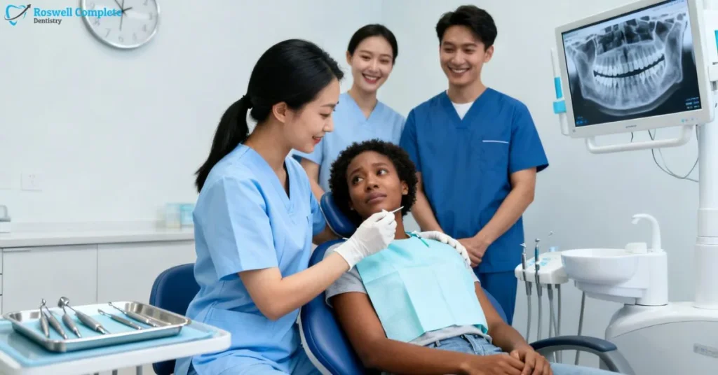 Team offering Immediate Relief for Tooth Pain with X-ray